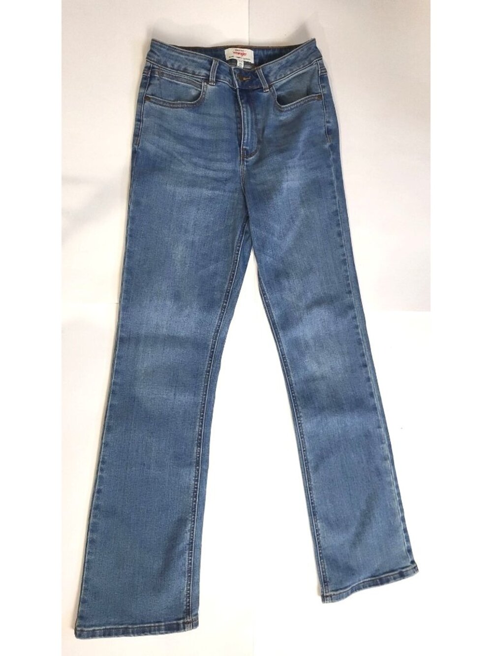 Wrangler Womens High Rise Bootcut Blue Denim Jeans Size 4